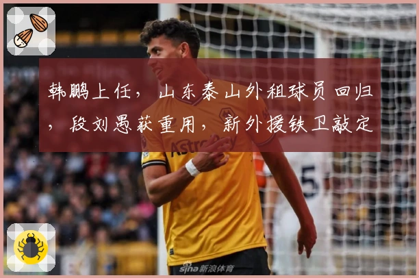 韩鹏上任，山东泰山外租球员回归，段刘愚获重用，新外援铁卫敲定
